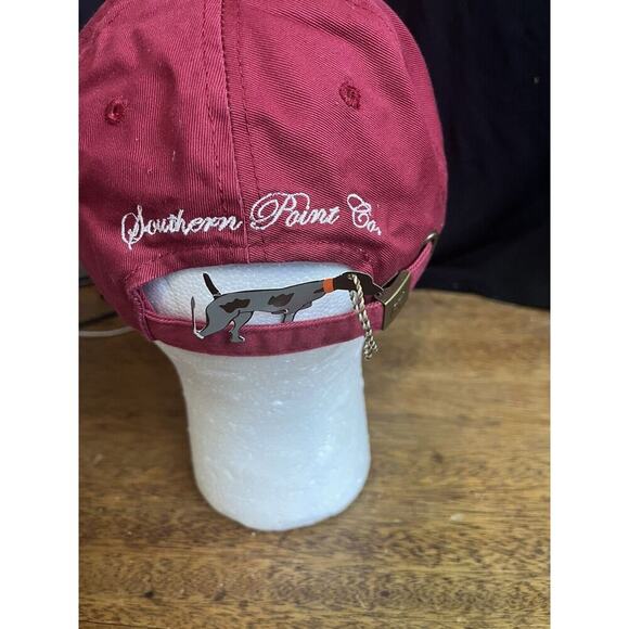 Southern Point Co Pointer Hunting Dog Strap Hat Cap Red NWT - Picture 3 of 4